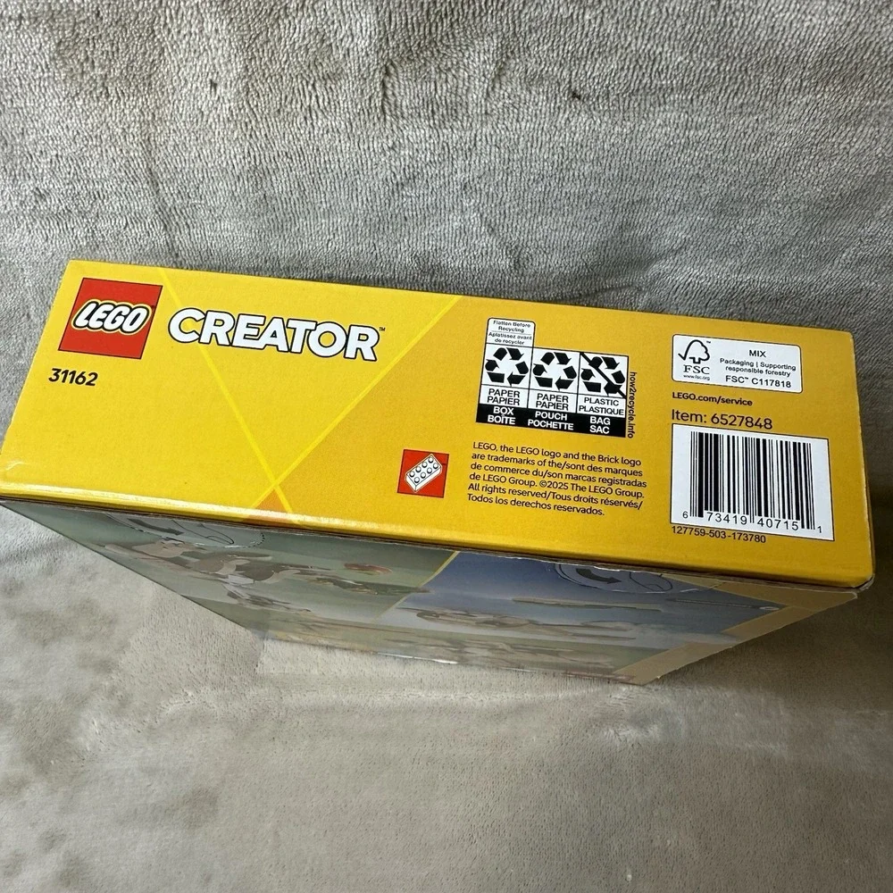 LEGO Creator Cute Bunny 31162 3-in-1, 326 Pieces, Box, Age 8+ NEW